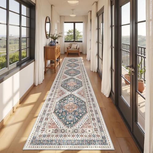 Hallway Runner Rug 2x12 Extra Long Washable Runner by Restydon