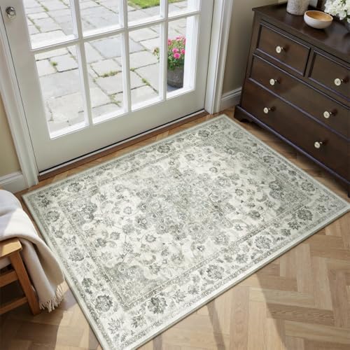 2x3 Green Neutral Area Rug - Image 3