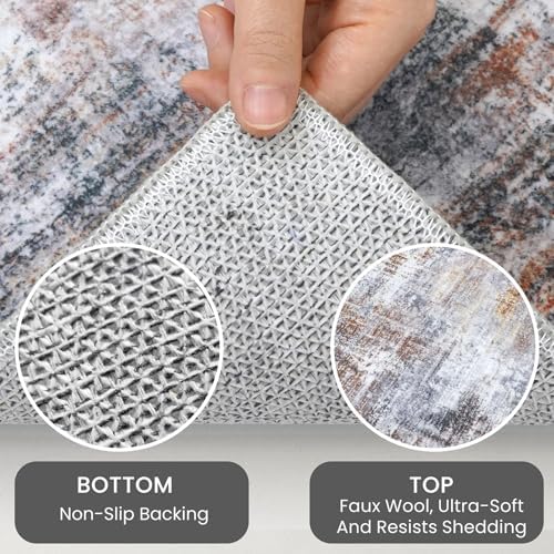 IOHOUZE Abstract Runner Rug 3x16 Ft Washable Runners - Image 5