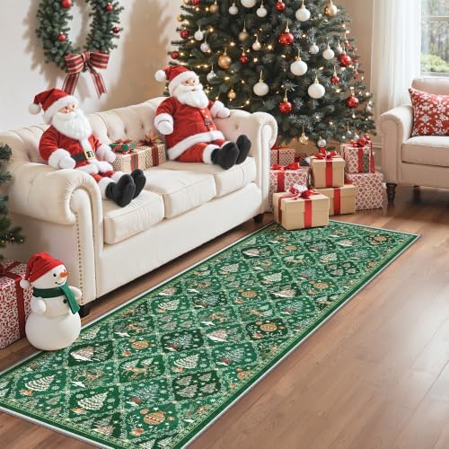 Madane Washable Christmas Runner Rug 2x6 - Image 3