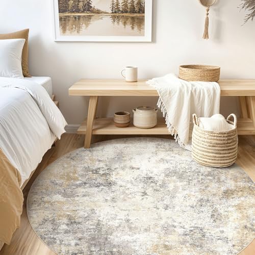 UERMEI 6ft Round Area Rug Living Room Rugs - Image 3
