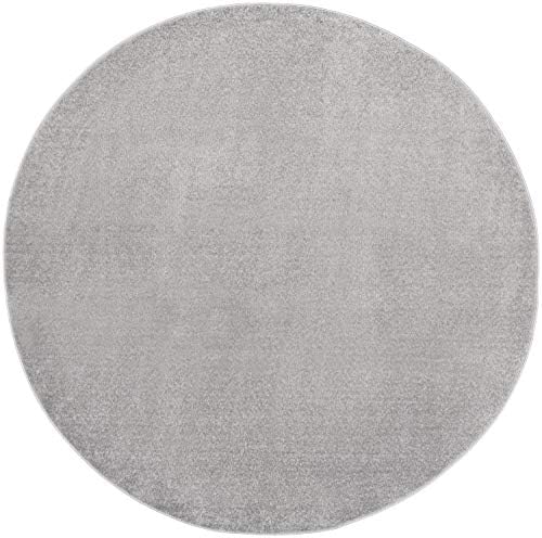 Nourison Home Nourison Essentials Silver Grey 10' x Round Area Rug - Image 4