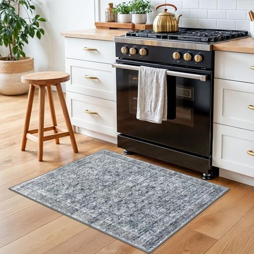 SIILOOM 2x3 Small Washable Area Rug Entryway Door Mat Indoor Kitchen Runner - Image 4
