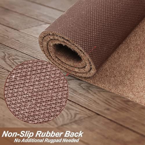 3' x 13' Runner Rugs with Rubber Backing, Indoor Outdoor Utility Carpet Runner - Image 3