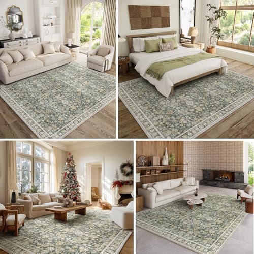 Machine Washable Rugs for Living Room: 8x10 Area Rugs for Bedroom - Image 2