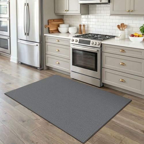 EARTHALL Woven Area Rug 4x5 Ft Washable Rugs - Image 6