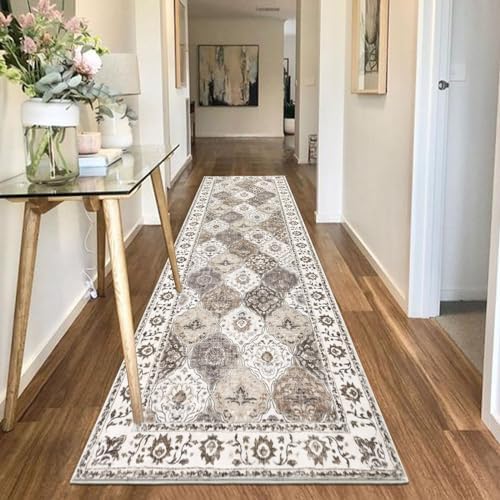 HEBE Hallway Runner Rug 2'8''x8', Washable Non Slip Kitchen Rug Runner - Image 6