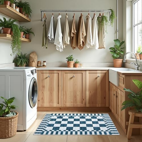 GarveeHome Checkered Washable 2x3 Rug Small Area Rugs Non-Slip - Image 3