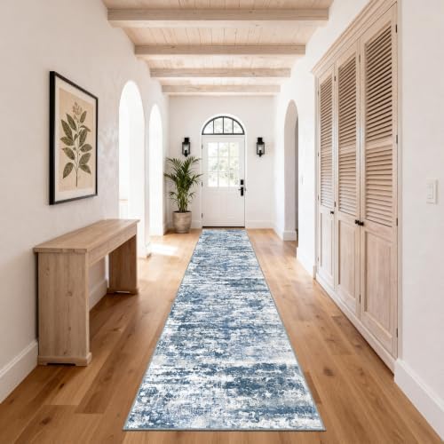 Long Hallway Runner Rug 2.6x16ft Textured Non Slip - Image 2