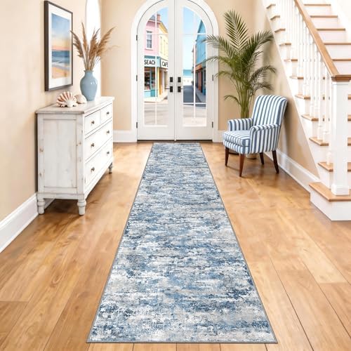 Long Hallway Runner Rug 2.6x14 ft Textured Non Slip by TTelephant