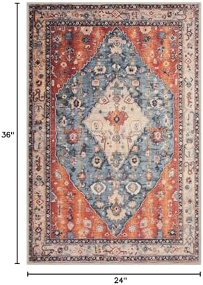 SERISSA 2x3 Washable Non Slip Boho Small Area Rug - Image 2