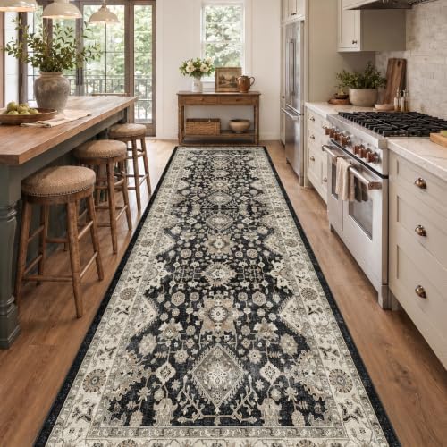 Washable Hallway Runner Rug 4x12: Non Slip Runner Rugs by TOPRUUG