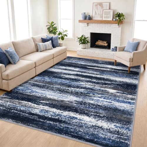 Lansny Modern Abstract 8x10 Area Rugs by lansny