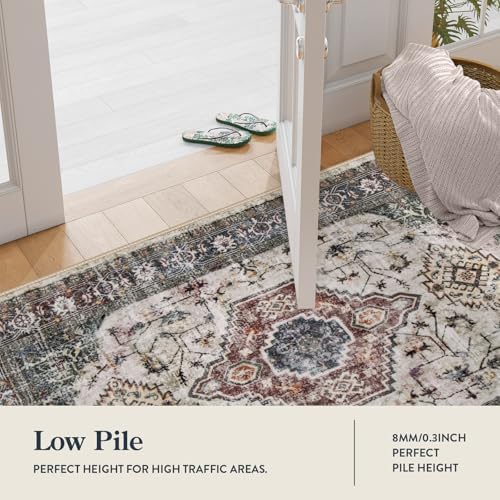 Lahome Oriental Kitchen Runner Rug Non Slip, Washable 2x6 Hallway Runner - Image 3