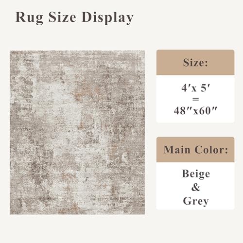 4x5 Washable Area Rugs for Entryway - Image 2