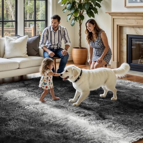 FinRèc Home 8x10 Non-Slip Fluffy Area Rugs - Image 4