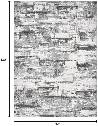 8x11 Area Rugs Abstract Washable Living Room Rug - Image 2