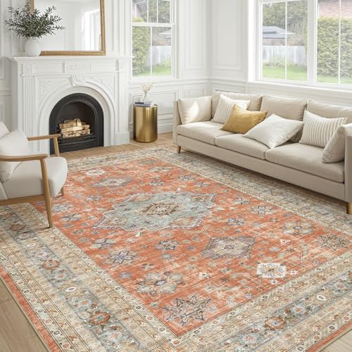 cotiled 9x12 Area Rug for Living Room, Traditional by COTILED