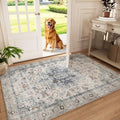 Machine Washable Throw Rugs for Entryway: Door Mat Indoor Entrance 3x5 Small by palohom
