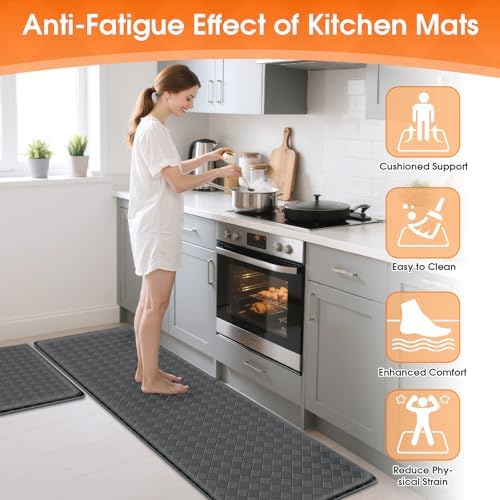 TranquilRelax 2-Piece Kitchen Mats, Cushioned Non-Slip Floor Mats - Image 4