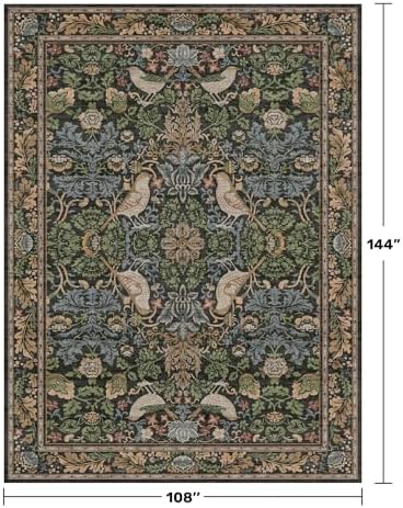 Vintage 9x12 Dining Room Rugs for Under Table - Image 2