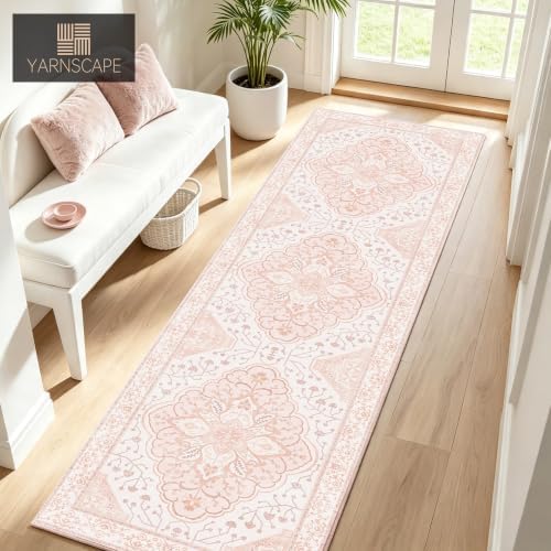 YARNSCAPE 2'6" x 8' Machine Washable Runner Rug, Non-Slip Low-Pile Carpet - Image 4
