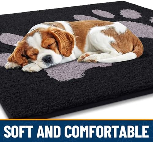 Smiry Dog Door Mat for Muddy Paws, Absorbs Moisture and Dirt, 47x24 Inches - Image 4