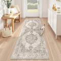 Runner Rug 2x6 Washable Rugs: Vintage Hallway Kitchen Runner Non Slip Low Pile by AOYAOMI