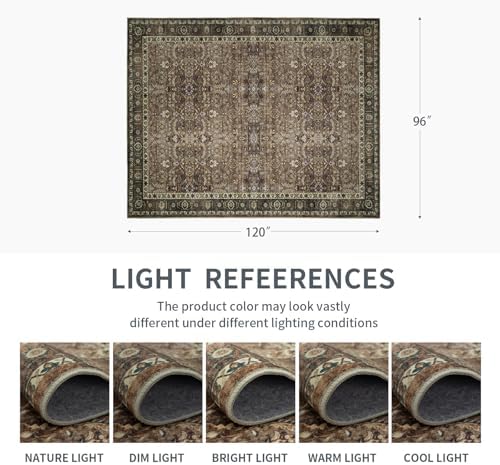 8x10 Vintage Washable Area Rug - Image 2