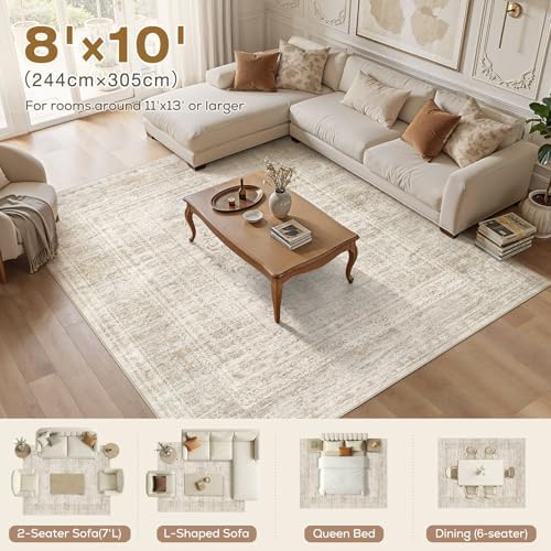 Nakagishi Neutral 8x10 Area Rugs - Image 5