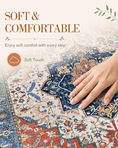 OLANLY 3x5 Washable Accent Rug, Soft Non Slip Carpet - Image 4