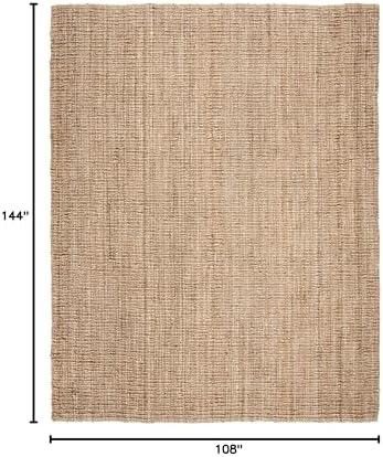 SAFAVIEH Natural Fiber Area Rug 9x12, Jute Knotted Large Natural NF447A - Image 2