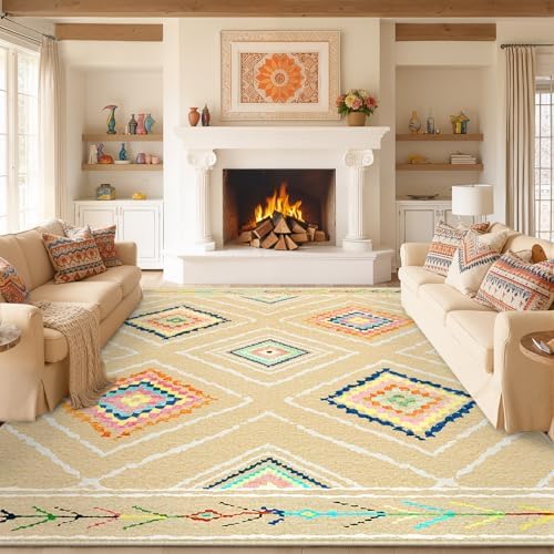 BESTSWEETIE 9'x12' Washable Area Rug by BESTSWEETIE