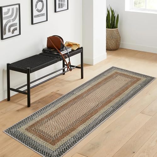 RUGSREAL Long Hallway Runner Rug 3x10 Washable Non Slip Kitchen Runners by RUGSREAL