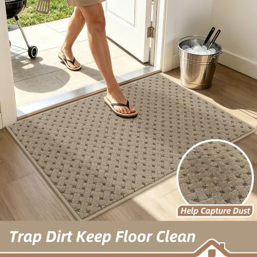 BEQHAUSE Dirt Trapper Door Mat Non-Slip Entryway Rugs - Image 4