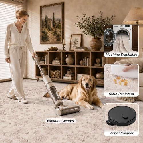 10x12 Area Rug Living Room: Washable Bedroom Rug - Image 5