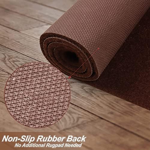 4' x 65' Runner Rugs with Rubber Backing, Indoor Outdoor Utility Carpet Runner - Image 3
