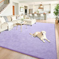 Chicrug Purple 5x7 Minimalist Washable Area Rugs by ChicrugHomeDecor
