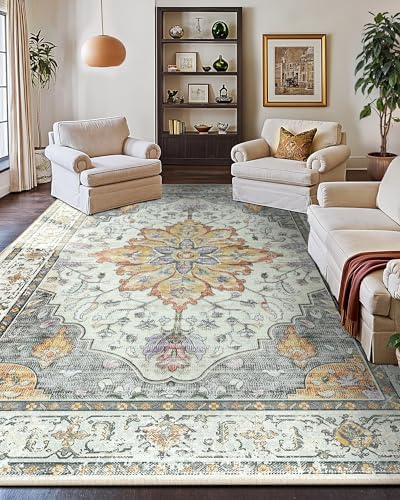 RELEANY Washable Area Rug, Large 10'x14' - Image 4