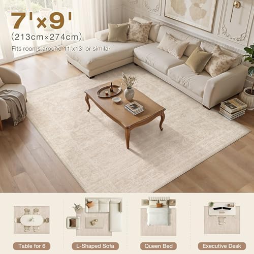Nakagishi Neutral 7x9 Area Rugs - Image 5