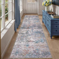 Tangsoo Abstract 2.6x8 Washable Runner Rug by Tangsoo