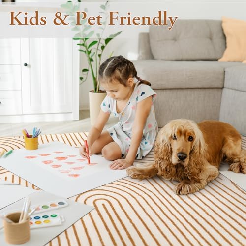 Lahome Abstract Washable Rugs 8x10, Soft 8x10 Rugs - Image 4