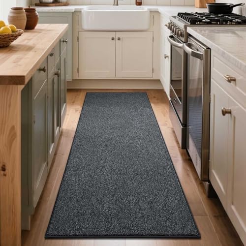 2x6 Grey Runner Rug Non-Slip Washable Soft Thin - Image 7