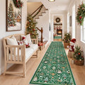 Madane Christmas Runner Rugs for Hallway 2x10 by Madane