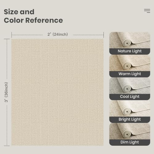 Valenrug 2x3 Entryway Rug Non Slip, High-Low Pile Washable Area Rug - Image 2