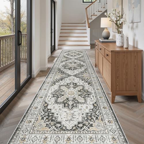 Madane Hallway Runner Rug 3x12 Washable Kitchen Runners 12ft - Image 2