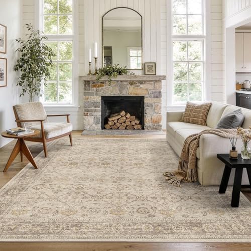 8x10 Washable Boho Area Rug by LULLOSA