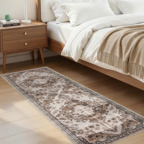 Joydeco Washable 2x5 Hallway Runner Rug Vintage by JOYDECO