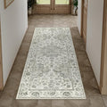 2x5 Green Neutral Runner Rug by WondRg