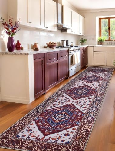 SERISSA 2'6"x12' Washable Non Slip Boho Runner Rug - Image 2